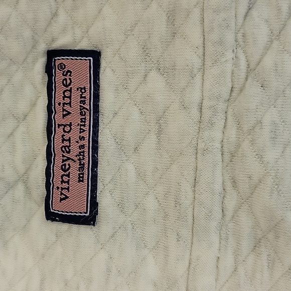 Vineyard Vines men's Zip-Up Shep Shirt in Gray and Cream XL - Picture 3 of 5